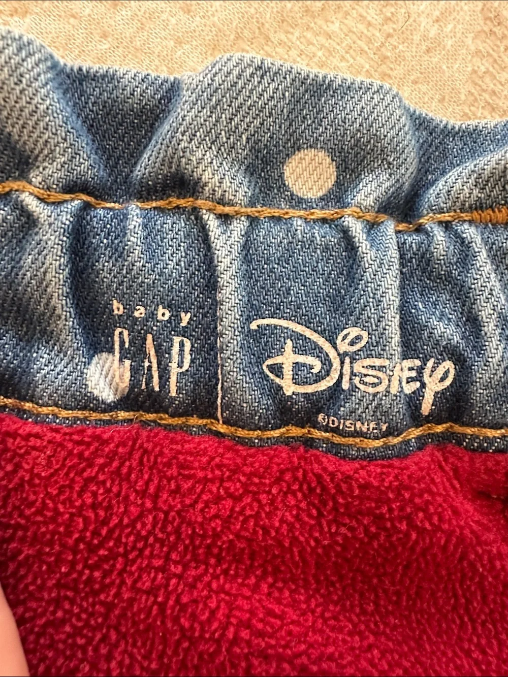 Baby Gap Minnie mouse fleece lined jeans